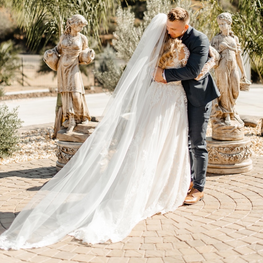 LONG Wedding veil